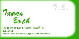 tamas both business card